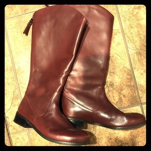 Trotters 9 9M boots NEW leather brown